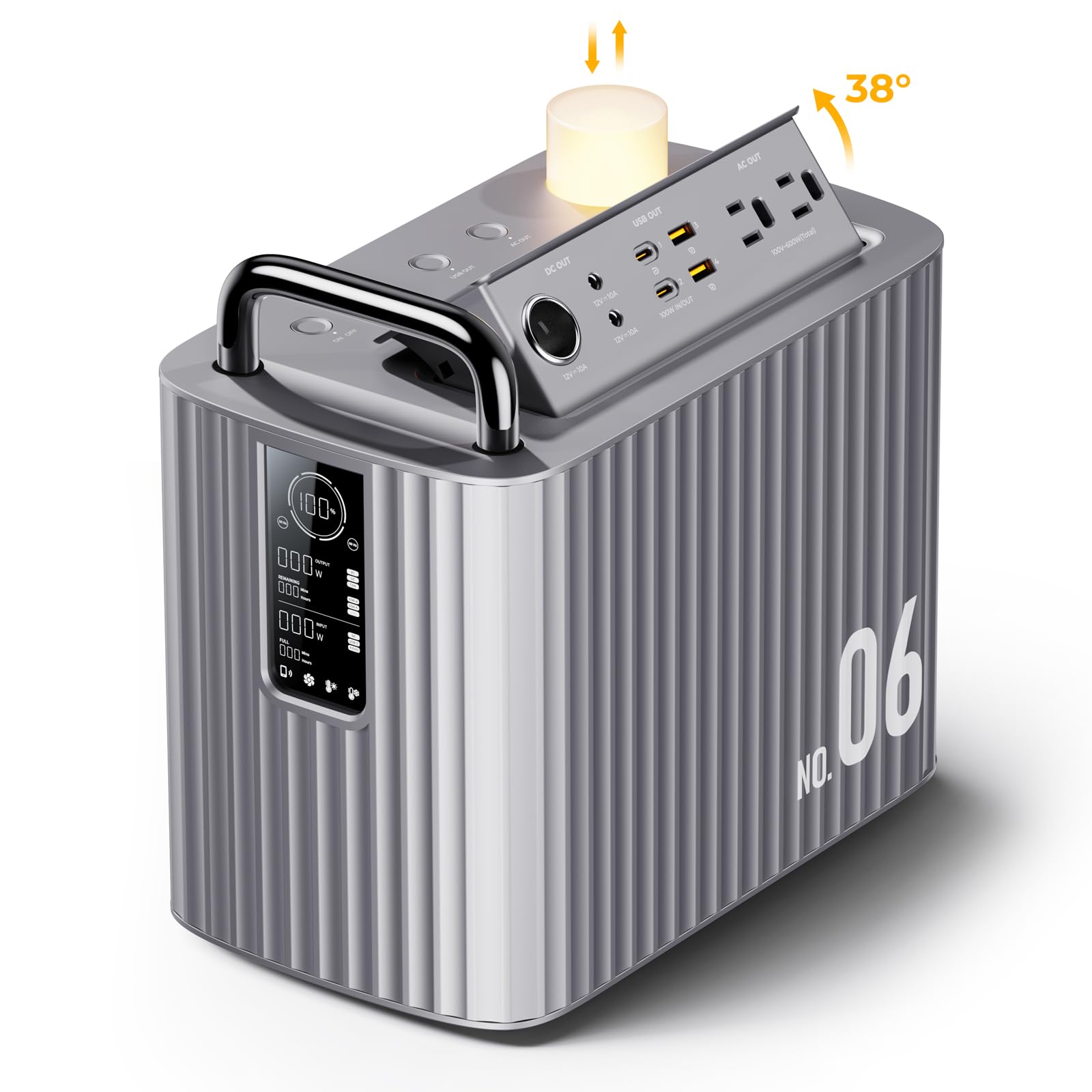 VOLTME Portable Power Supply Storage Panel Design Large Capacity Backup Power RGB Lamp LCD Screen BMS Battery Protection Function Pure Sine Wave срібний
VOLTME Portable Power Supply Storage Panel Design Large Capacity Backup Power RGB Lamp LCD Screen BMS Battery Protection Function Pure Sine Wave срібний