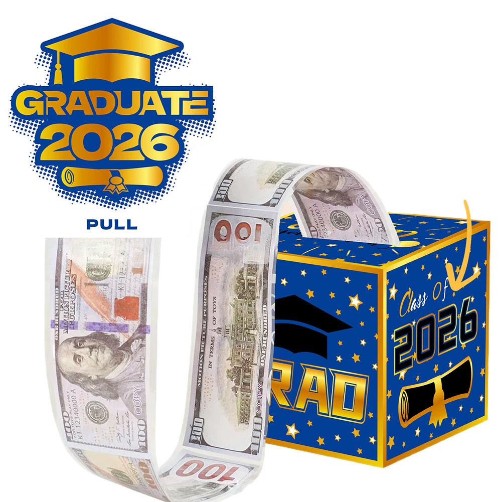 Graduation Money Box with Pull Out Card, Surprise Grad Money Holder for Cash, Class of 2026 Funny Money Pull Box for High School College Graduates синий
Graduation Money Box with Pull Out Card, Surprise Grad Money Holder for Cash, Class of 2026 Funny Money Pull Box for High School College Graduates синий