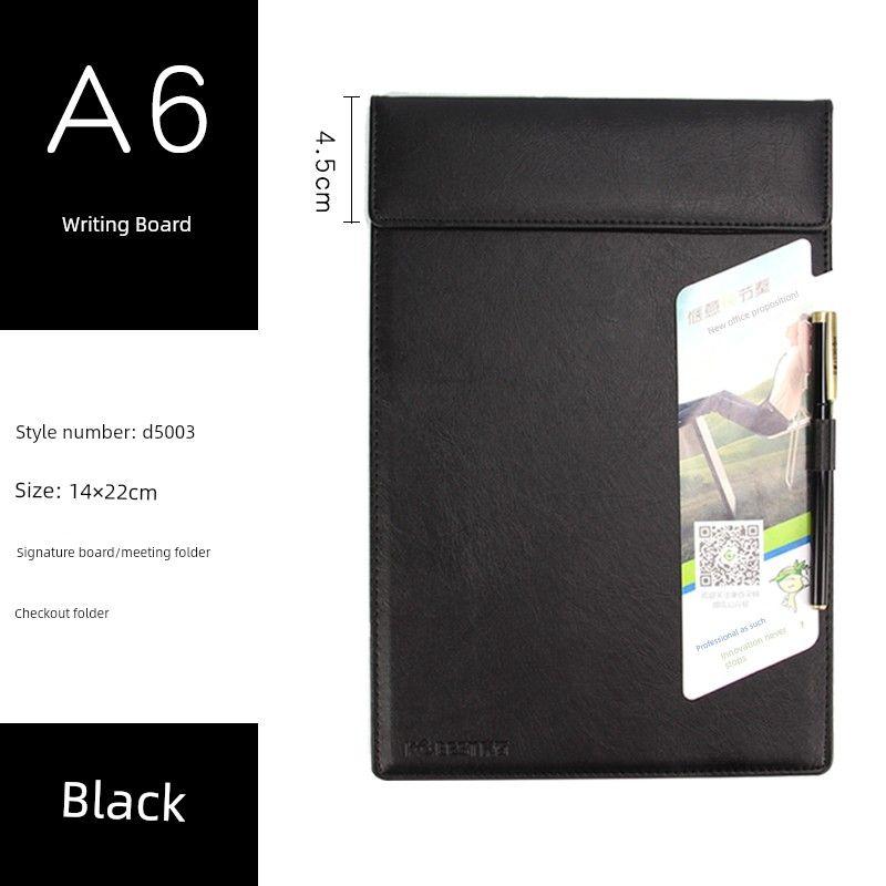 A4 Folder Cardboard Leather Plate Holder Student Writing Pad A5 Signature Board Hotel Writing Folder A6 Invoice Folder Script Killing A6-Black
A4 Folder Cardboard Leather Plate Holder Student Writing Pad A5 Signature Board Hotel Writing Folder A6 Invoice Folder Script Killing A6-Black