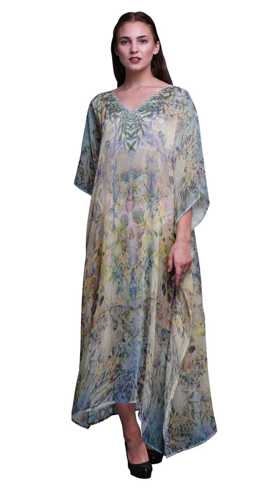 Phagun Floral & Skull Ladies Kaftan Holiday Loungewear Maxi Dress Beach XL-3X світло-жовтого кольору
Phagun Floral & Skull Ladies Kaftan Holiday Loungewear Maxi Dress Beach XL-3X світло-жовтого кольору