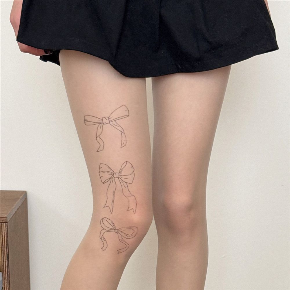 K-pop Girl Group Style Bowknot Print Stockings - Girlish Skin Tone Leg Beautifying Sexy Black Mesh Tights One Size
K-pop Girl Group Style Bowknot Print Stockings - Girlish Skin Tone Leg Beautifying Sexy Black Mesh Tights One Size