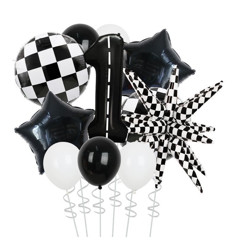 Черно-белая клетчатая шахматная доска Взрывная звезда Алюминиевая пленка Шар 40 дюймов Черная линия Цифровой набор воздушных шаров для дня рождения Подарок для вечеринки Set 1
Черно-белая клетчатая шахматная доска Взрывная звезда Алюминиевая пленка Шар 40 дюймов Черная линия Цифровой набор воздушных шаров для дня рождения Подарок для вечеринки Set 1