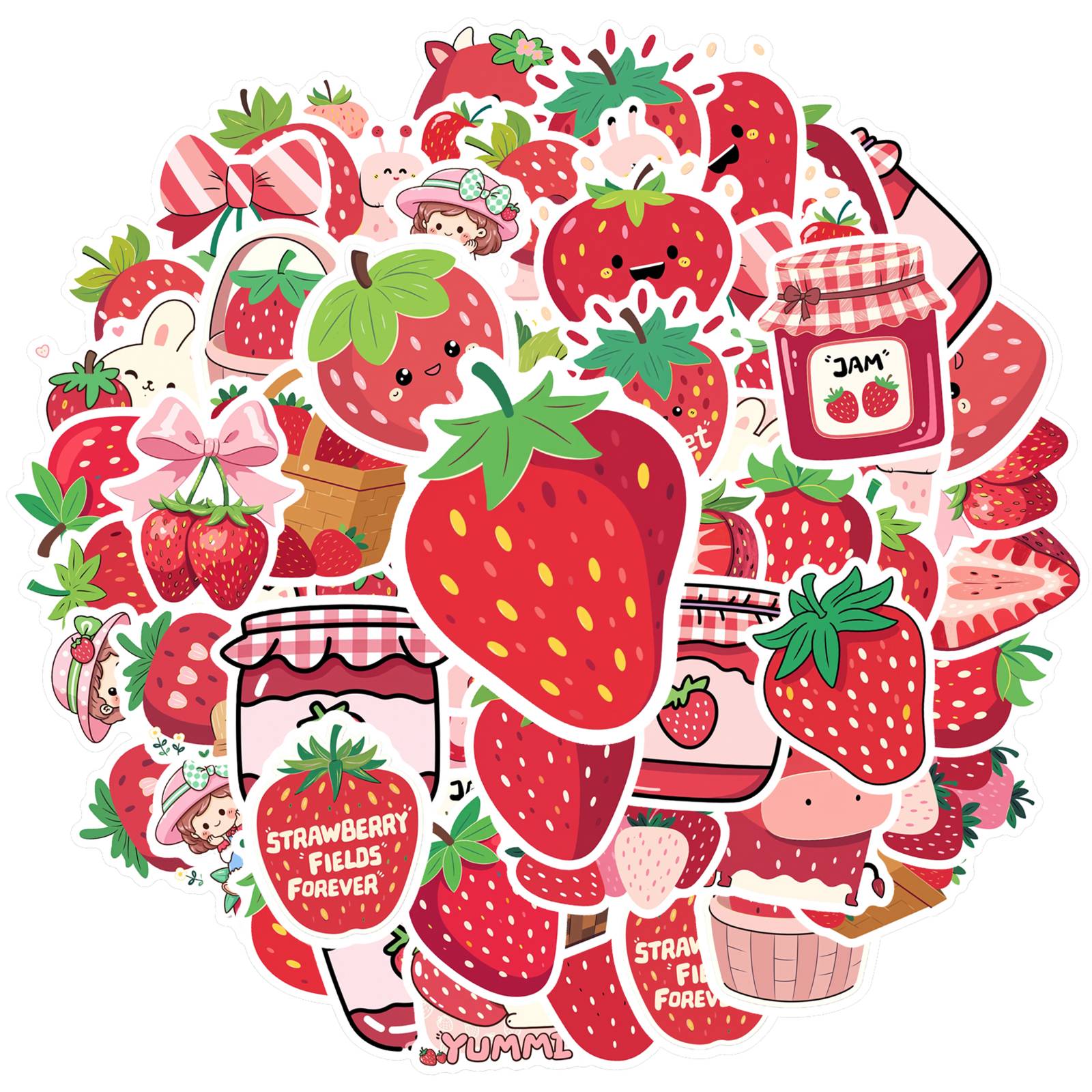 35pcs-50pcs Whimsical Nature Stickers Cute Strawberry Animal Stickers Stationery Stickers For Suitcase Fridge Phone Luggage DIY
35pcs-50pcs Whimsical Nature Stickers Cute Strawberry Animal Stickers Stationery Stickers For Suitcase Fridge Phone Luggage DIY