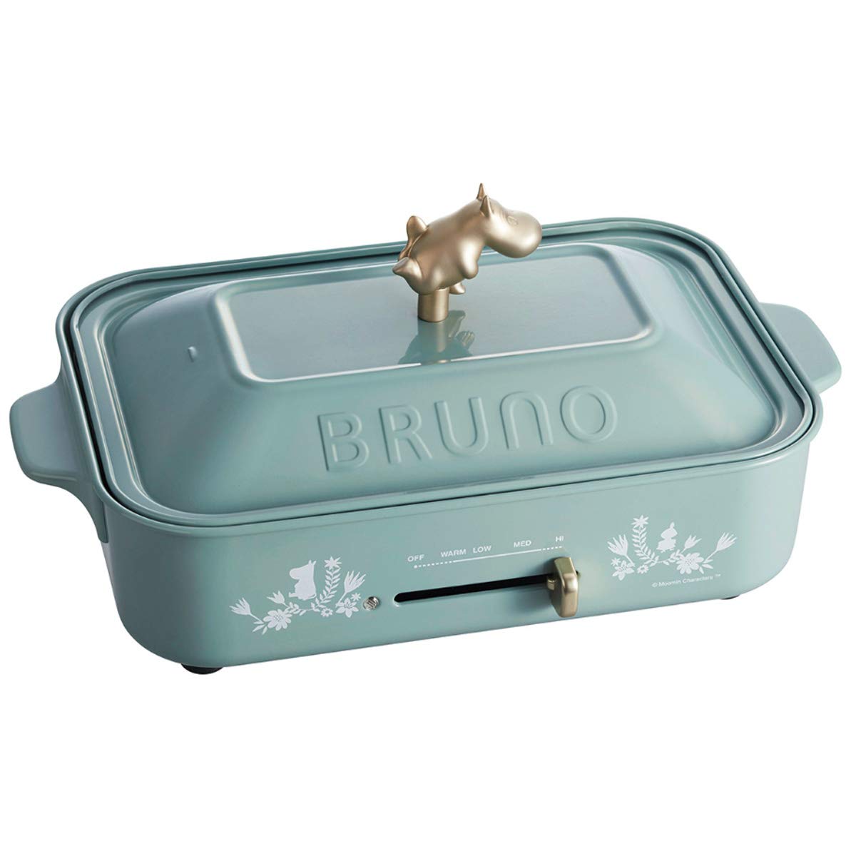 BRUNO Bruno Compact Hot Plate Moomin Body 3 types of plates Flat Blue Green BlueGreen Stylish Cute This 1 unit Lid with lid 1200W Temperature control
BRUNO Bruno Compact Hot Plate Moomin Body 3 types of plates Flat Blue Green BlueGreen Stylish Cute This 1 unit Lid with lid 1200W Temperature control