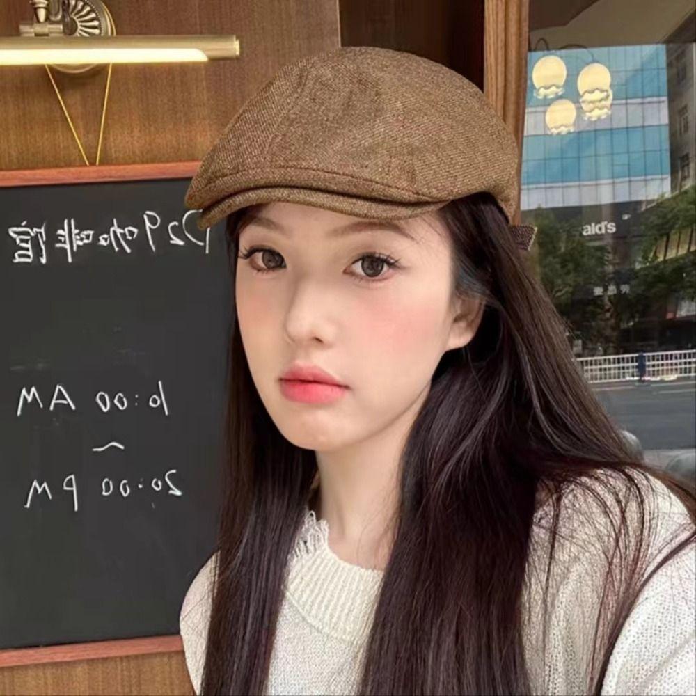 Бавовняна лляна беретова шапка суцільний колір качиний язик Cap модна плоска козирок Cap бежевий 
Бавовняна лляна беретова шапка суцільний колір качиний язик Cap модна плоска козирок Cap бежевий