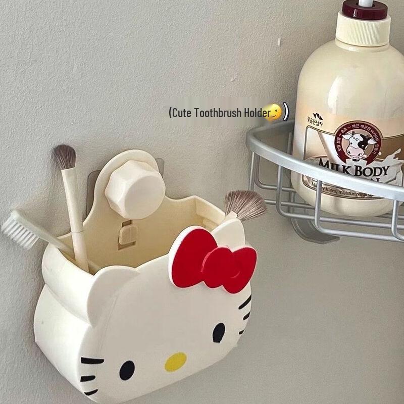 Настінний тримач для зубної щітки та пасти KT Cat
Настінний тримач для зубної щітки та пасти KT Cat