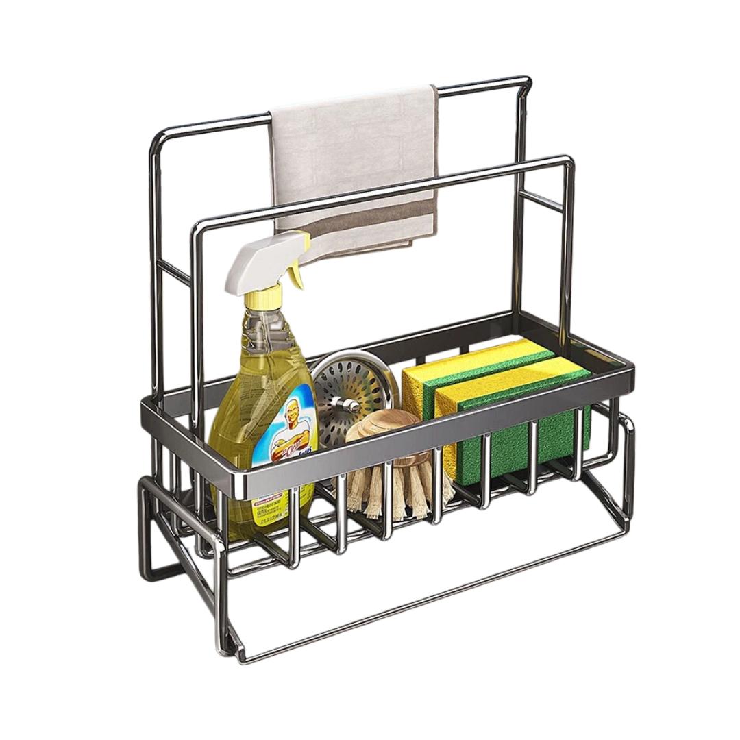 YOUQIN Stainless Steel Kitchen Draining Rack, Storage Shelf, Dish Drying Organizer, Cleaning Cloth Holder сірий
YOUQIN Stainless Steel Kitchen Draining Rack, Storage Shelf, Dish Drying Organizer, Cleaning Cloth Holder сірий