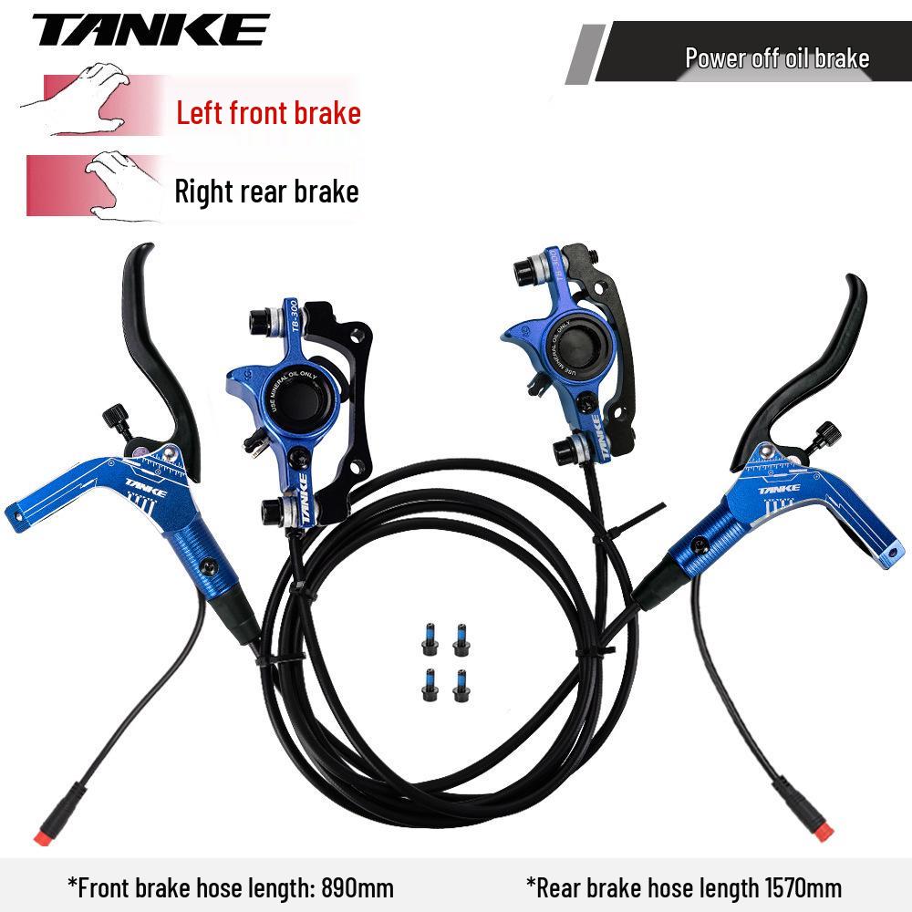 Carbon Rider TANKE E-Bike Hydraulic Disc Brake Kit with Power-Off Feature for Electric Bicycles and Scooters
Carbon Rider TANKE E-Bike Hydraulic Disc Brake Kit with Power-Off Feature for Electric Bicycles and Scooters