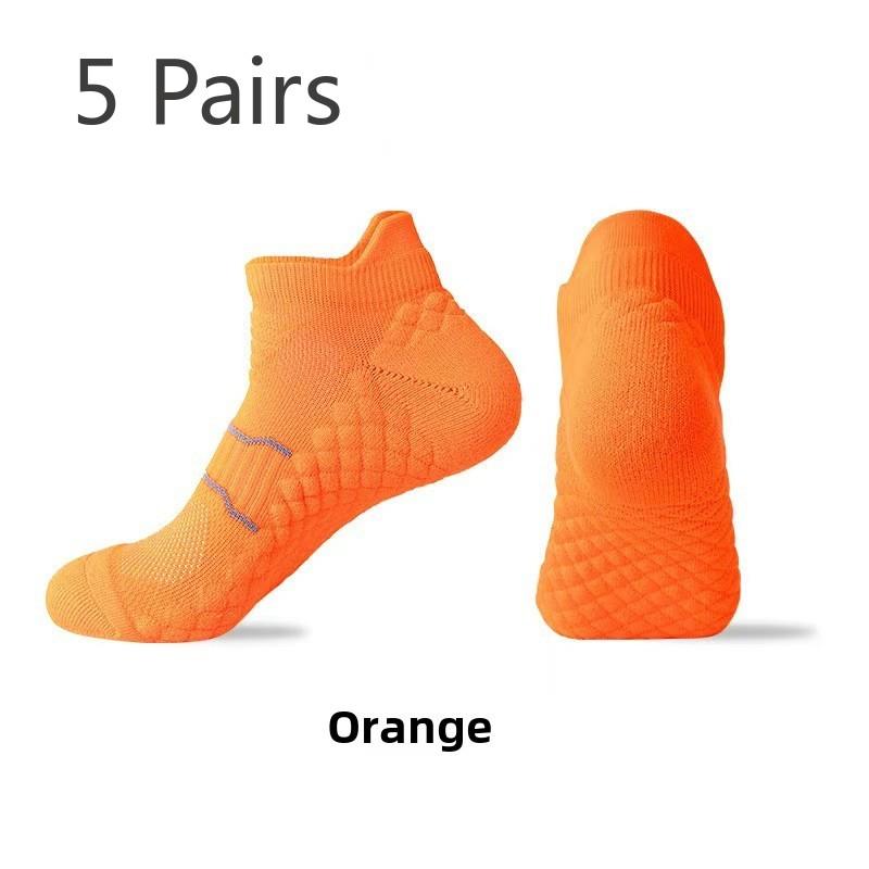 5 Pairs Men and Women Four Season Massage Bottom Professional Sport Solid Color Boat Socks M помаранчевий
5 Pairs Men and Women Four Season Massage Bottom Professional Sport Solid Color Boat Socks M помаранчевий