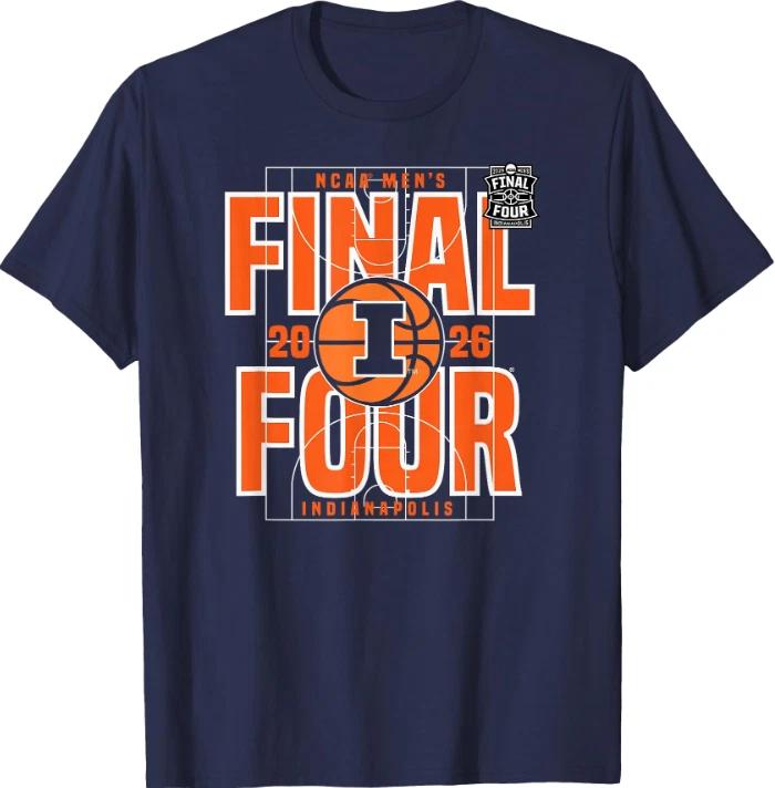Illinois Illini Final Four 2026 Men s March Madness Dunk T-Shirt M
Illinois Illini Final Four 2026 Men s March Madness Dunk T-Shirt M