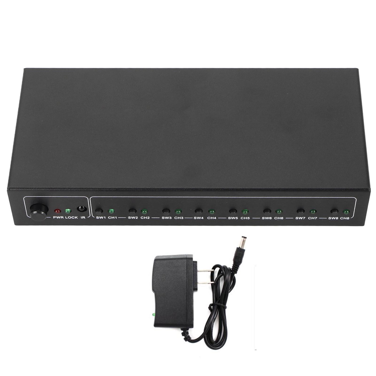SPDIF 1x8 Splitter 1 in 8 Out Support LPCM2.0 DTS AC3 SPDIF Digital Sound Splitter 100‑240V US Plug EU Plug
SPDIF 1x8 Splitter 1 in 8 Out Support LPCM2.0 DTS AC3 SPDIF Digital Sound Splitter 100‑240V US Plug EU Plug