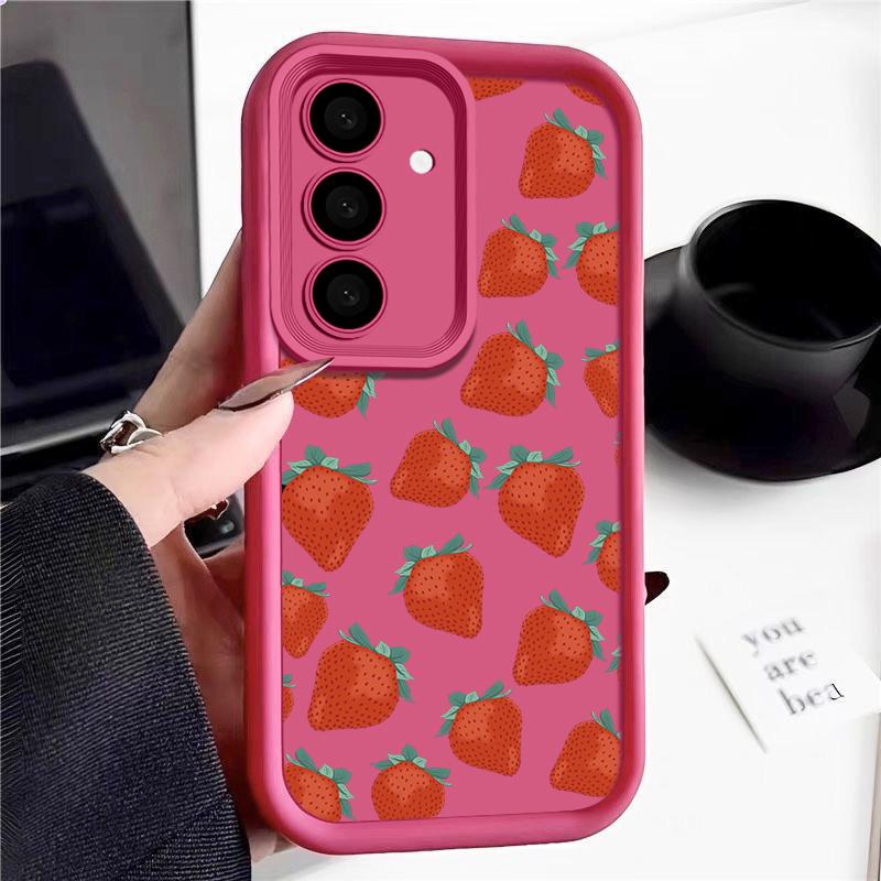 Чохол Strawberry Fruit для Samsung S25 S24 Fe S23 Ultra A55 A53 A35 A15 A06 A16 Candy Color Протиударна м яка силіконова захисна кришка для об єктива Samsung S24 гарячі рожевого кольору
Чохол Strawberry Fruit для Samsung S25 S24 Fe S23 Ultra A55 A53 A35 A15 A06 A16 Candy Color Протиударна м яка силіконова захисна кришка для об єктива Samsung S24 гарячі рожевого кольору