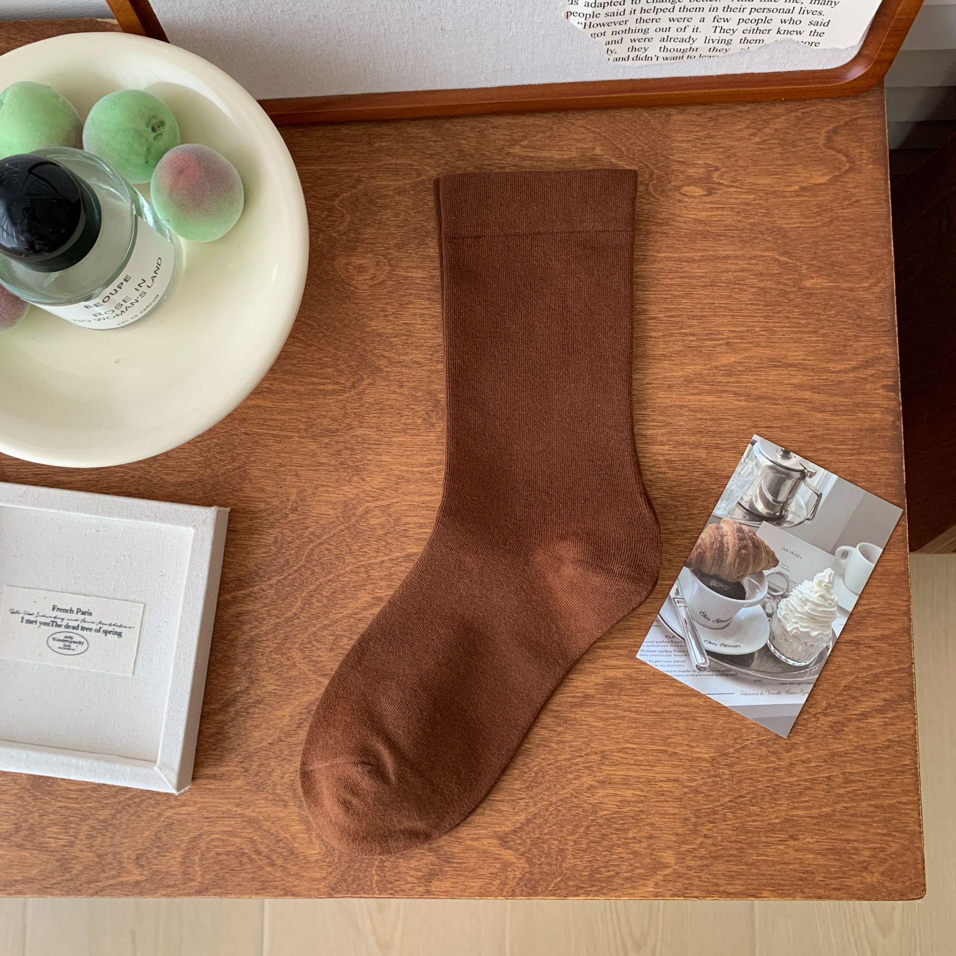 1/5/10 пар женских гольфов средней длины однотонные повседневные носки хлопковые носки One Size(1 pair) коричневый
1/5/10 пар женских гольфов средней длины однотонные повседневные носки хлопковые носки One Size(1 pair) коричневый