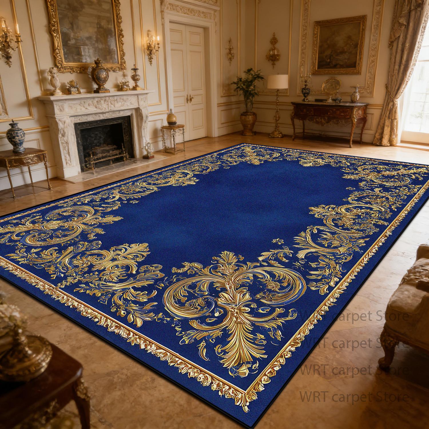 Luxury Retro Blue Golden Carpet Living Room Short Velvet European Style Washable Soft Large Area Rugs Dining Room Bedroom Mats 60x90cm
Luxury Retro Blue Golden Carpet Living Room Short Velvet European Style Washable Soft Large Area Rugs Dining Room Bedroom Mats 60x90cm