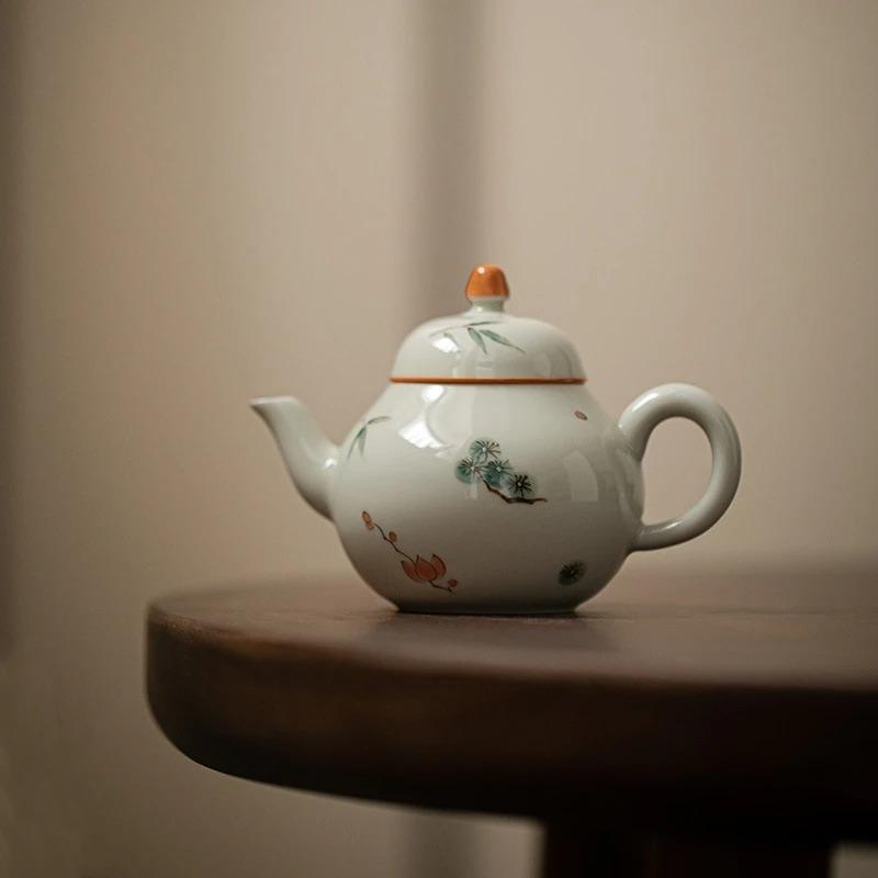 Європейський бамбуковий керамічний чайник з ручним розписом. Сосновий чайник. Набір для чайної церемонії. Молочний улун. Краватка. Гуань Інь. Жасмин. Тип посуду.
Європейський бамбуковий керамічний чайник з ручним розписом. Сосновий чайник. Набір для чайної церемонії. Молочний улун. Краватка. Гуань Інь. Жасмин. Тип посуду.