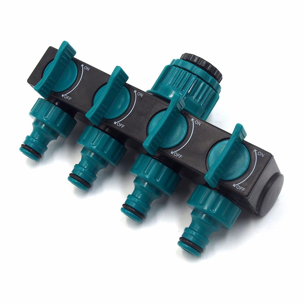 4-сторонній розгалужувач шланга 1-в-4-виході, шланговий кран, колектор, садовий шланг, адаптер, з єднувач Type A 
4-сторонній розгалужувач шланга 1-в-4-виході, шланговий кран, колектор, садовий шланг, адаптер, з єднувач Type A