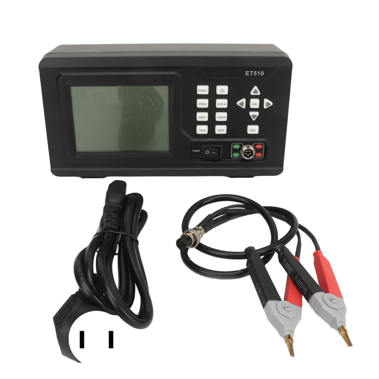 DC Low Resistance Meter 10u Ohm to 5k Ohm LCD Backlit Display Portable Milliohm Tester Micro Ohmmeter
DC Low Resistance Meter 10u Ohm to 5k Ohm LCD Backlit Display Portable Milliohm Tester Micro Ohmmeter