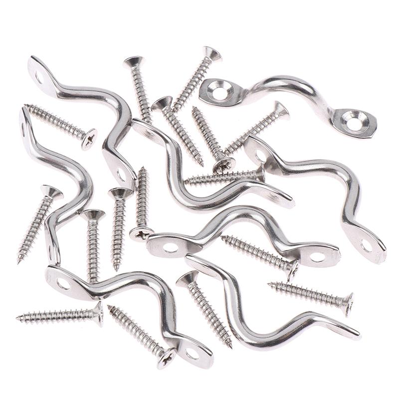 8Pcs Handle 5Mm Stainless Steel Wire Eye Strap Boat Marine Tie Down Fender Hook Canopy Silver Rv Engines Accessories
8Pcs Handle 5Mm Stainless Steel Wire Eye Strap Boat Marine Tie Down Fender Hook Canopy Silver Rv Engines Accessories