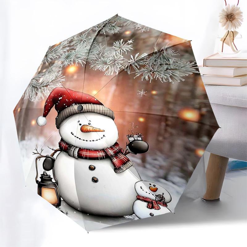 1pc Christmas Snowman Family with Lantern Automatic Opening Umbrella with Foldable Design, 8-Iron Frame, Festive Gift for Fans, Travelers & Daily Use.
1pc Christmas Snowman Family with Lantern Automatic Opening Umbrella with Foldable Design, 8-Iron Frame, Festive Gift for Fans, Travelers & Daily Use.