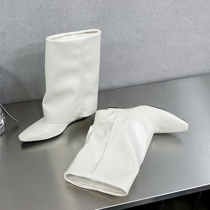 Eilyken Autumn Wedges Heels Women Ankle Boots Fold Pointed Toe Shoes Modern Short Booties De Mujer 35
Eilyken Autumn Wedges Heels Women Ankle Boots Fold Pointed Toe Shoes Modern Short Booties De Mujer 35