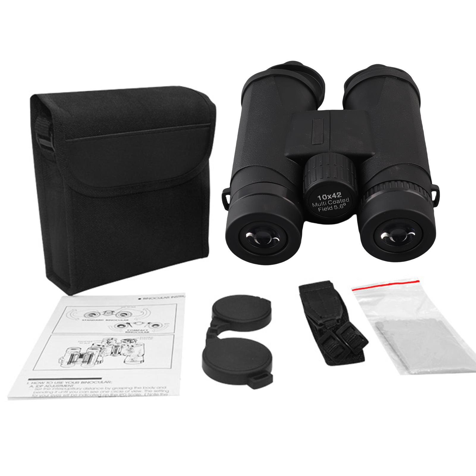 10*42 Binoculars Handheld Portable Binoculars Telescopes 10X Focusing Wheel Waterproof Telescopes Outdoor Sports Tools Black чорний
10*42 Binoculars Handheld Portable Binoculars Telescopes 10X Focusing Wheel Waterproof Telescopes Outdoor Sports Tools Black чорний