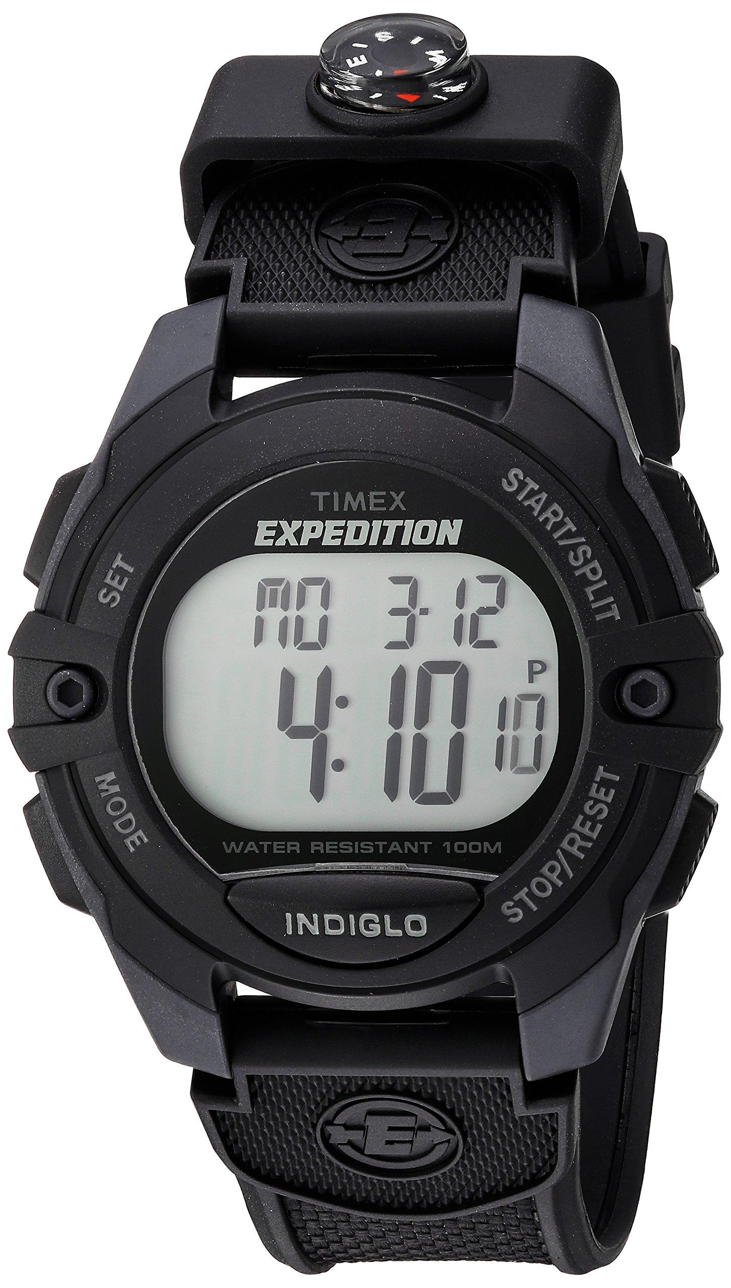 (Таймекс) Часы Timex Expedition с цифровым хронографом и будильником, 39 мм, черные + мини-компас, хронограф, цифровые.
(Таймекс) Часы Timex Expedition с цифровым хронографом и будильником, 39 мм, черные + мини-компас, хронограф, цифровые.