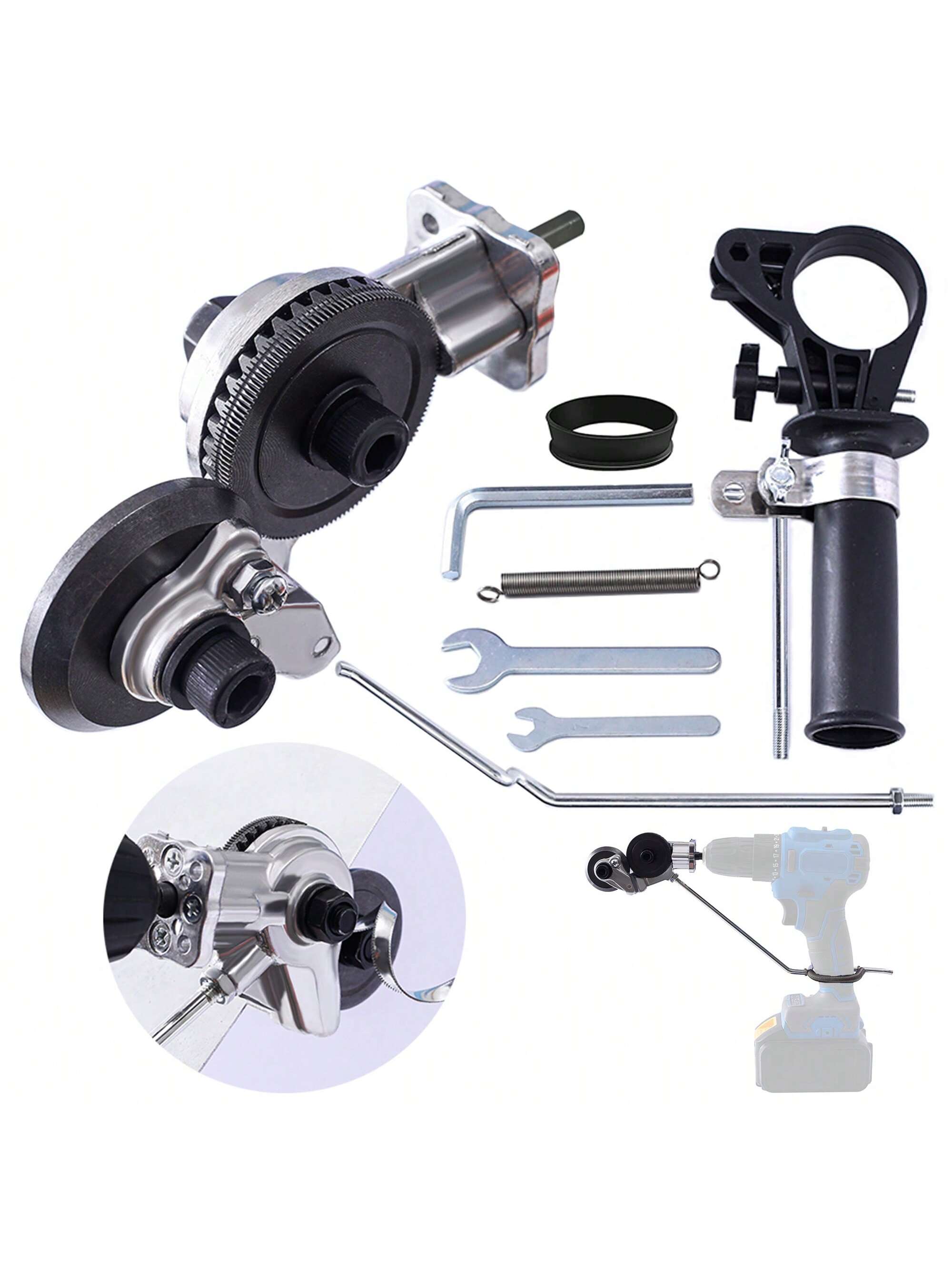 Насадка для дрели и ножниц с адаптером Резак по металлу Резка листа чёрный
Насадка для дрели и ножниц с адаптером Резак по металлу Резка листа чёрный