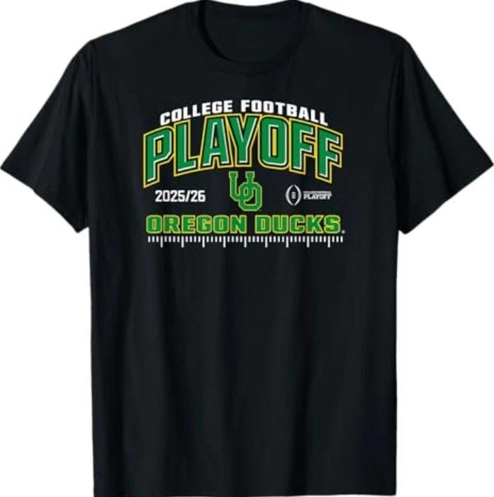 Oregon Ducks College Football Playoff CFP 2025-26 Black T-Shirt 4XL
Oregon Ducks College Football Playoff CFP 2025-26 Black T-Shirt 4XL