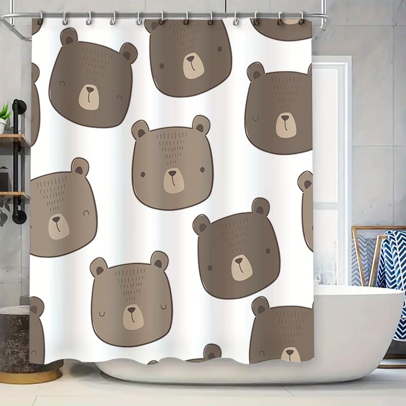 Bear Pattern Shower Curtain Waterproof Home Decor Bathroom Decorative Fabric Water Repellent Printing Bath Sheet For Kids Room A W60H190(CM)-1 Pcs
Bear Pattern Shower Curtain Waterproof Home Decor Bathroom Decorative Fabric Water Repellent Printing Bath Sheet For Kids Room A W60H190(CM)-1 Pcs