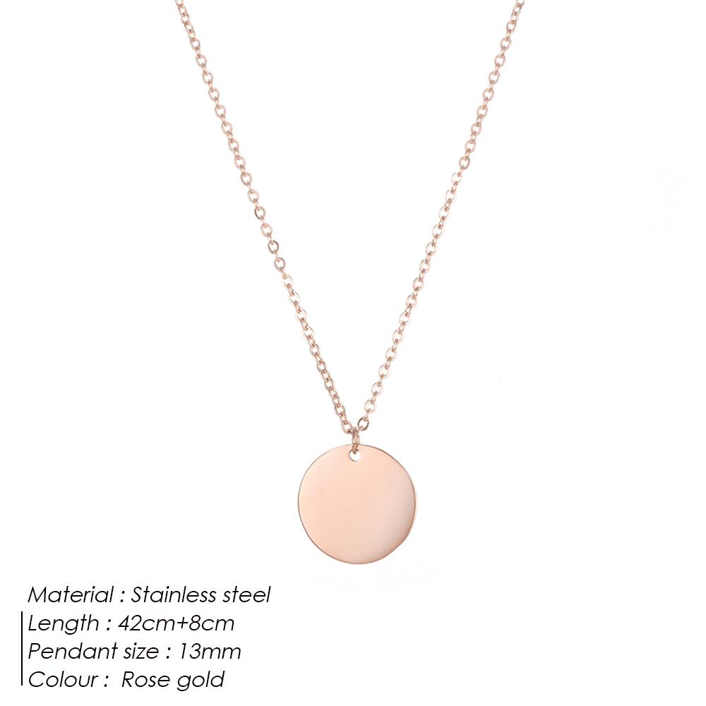 Minimalist Round Pendant Necklace for Women Stainless Steel Clavicle Necklace Long Chain Fashion Jewelry Statement Girl Gift
Minimalist Round Pendant Necklace for Women Stainless Steel Clavicle Necklace Long Chain Fashion Jewelry Statement Girl Gift