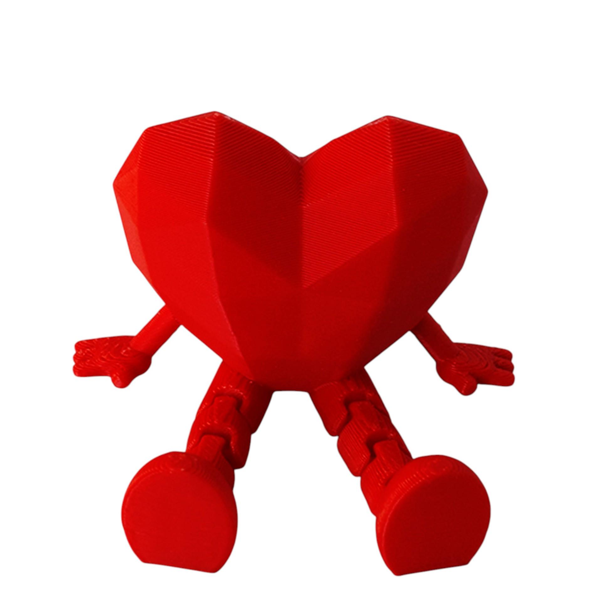 3D Printed Heart-Shaped Valentine Ornament Toy Figure Red
3D Printed Heart-Shaped Valentine Ornament Toy Figure Red
