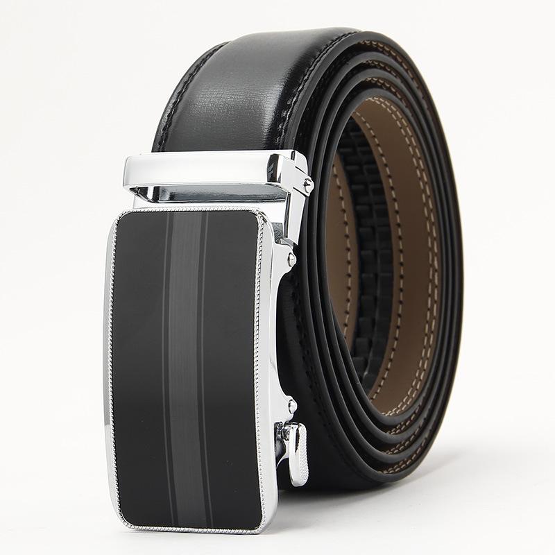Новый двухслойный ремень из коровьей кожи для мужчин с автоматической пряжкой, деловой мужской ремень, ремень из натуральной коровьей кожи 110-130cm
Новый двухслойный ремень из коровьей кожи для мужчин с автоматической пряжкой, деловой мужской ремень, ремень из натуральной коровьей кожи 110-130cm