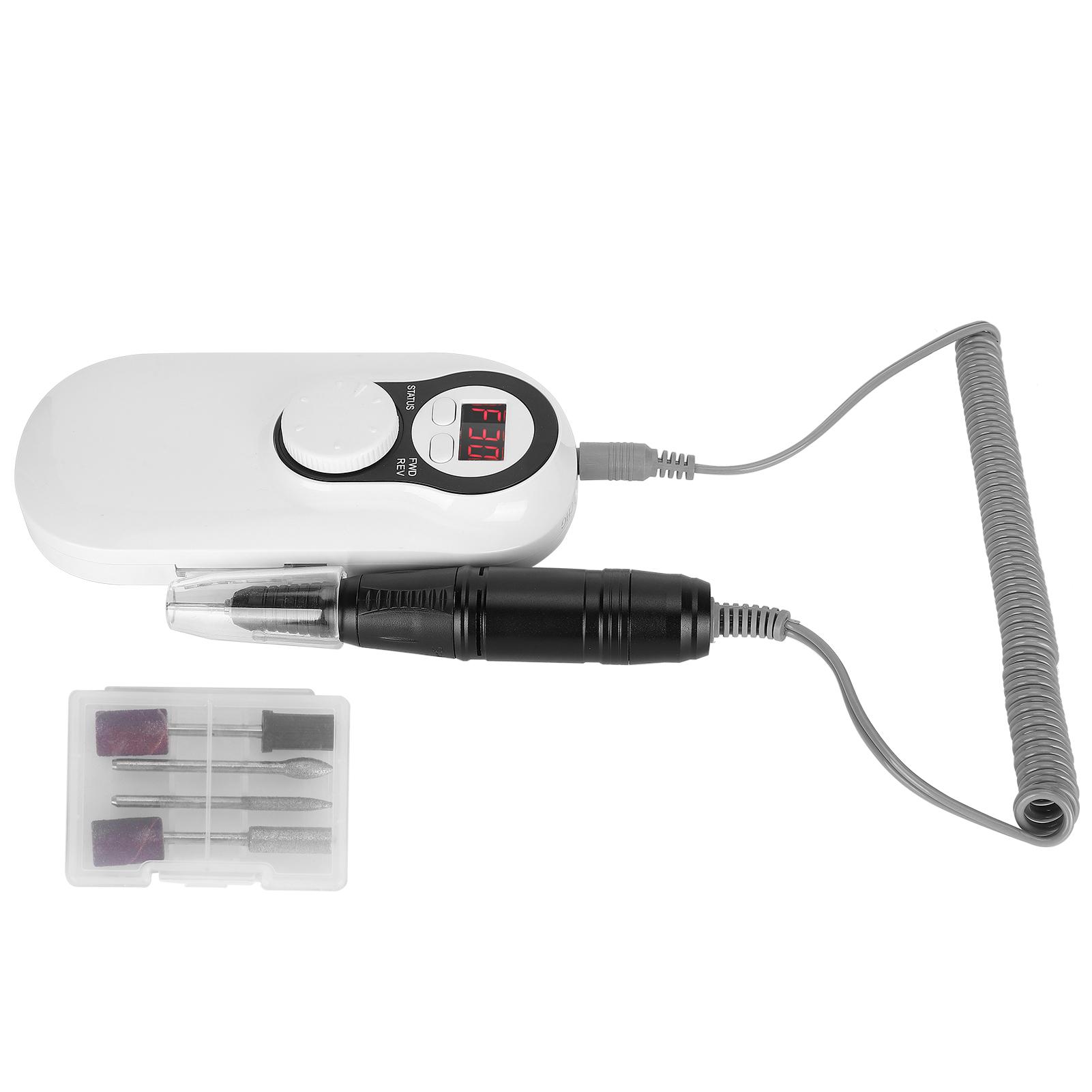 Машинка для полировки ногтей Портативная электрическая дрель для ногтей Перезаряжаемая маникюрная машинка EU Plug