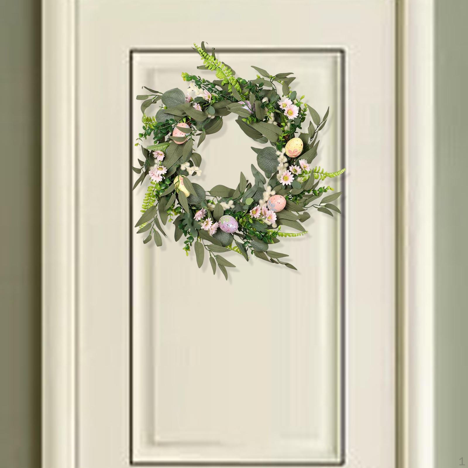Easter Egg Garland Front Door 17.72inch Hanging Artificial Flowers Decor Eucalyptus Wreath for Props
Easter Egg Garland Front Door 17.72inch Hanging Artificial Flowers Decor Eucalyptus Wreath for Props