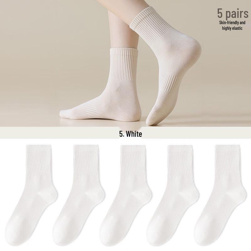 Yuzhaolin Women s Mid-Calf Casual Cotton Socks (5 Pairs) One Size
Yuzhaolin Women s Mid-Calf Casual Cotton Socks (5 Pairs) One Size