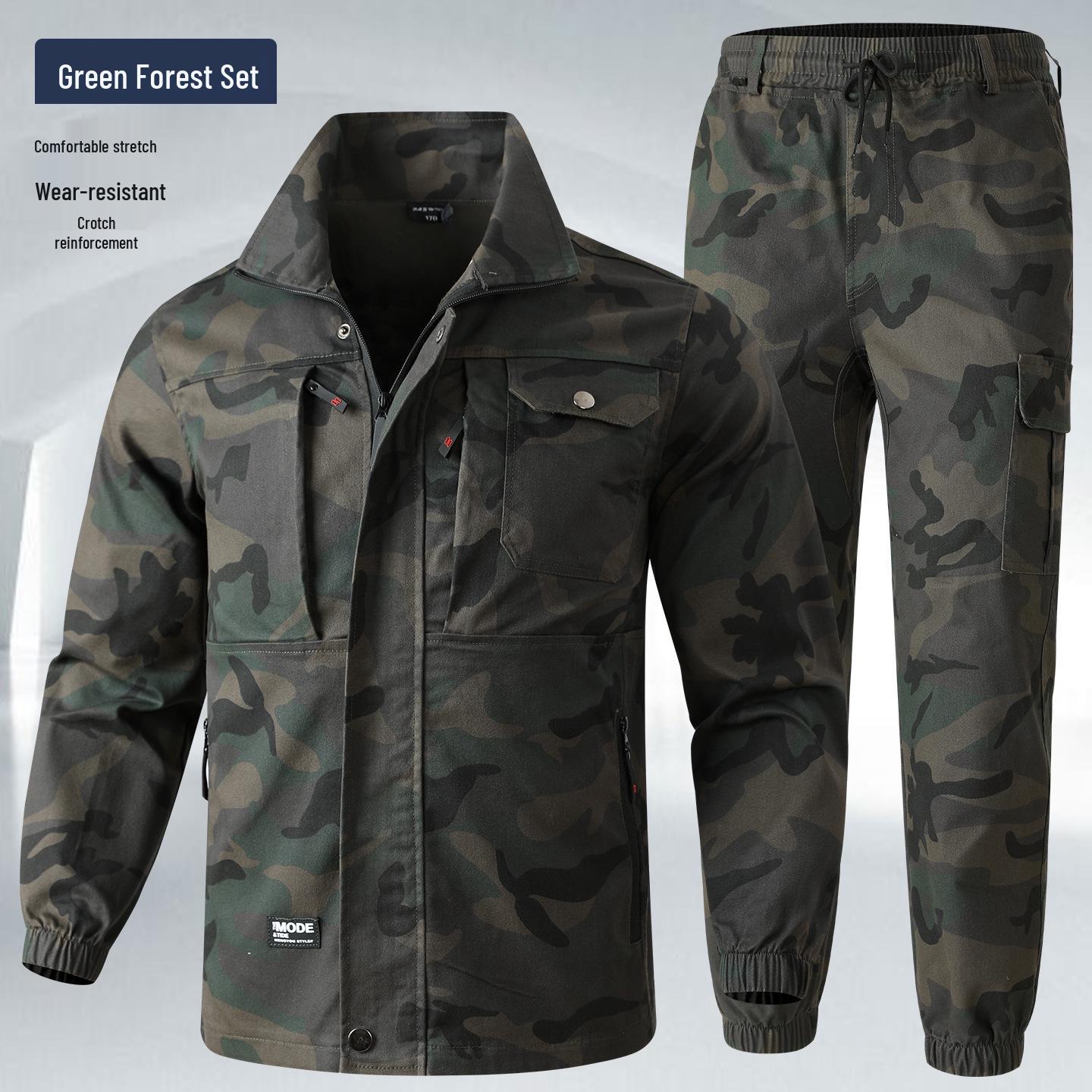 Unisex Elastic Camouflage Workwear: Anti-scald, Wear-resistant Cotton Thread for Welders 175 (for 120-140 jin)
Unisex Elastic Camouflage Workwear: Anti-scald, Wear-resistant Cotton Thread for Welders 175 (for 120-140 jin)