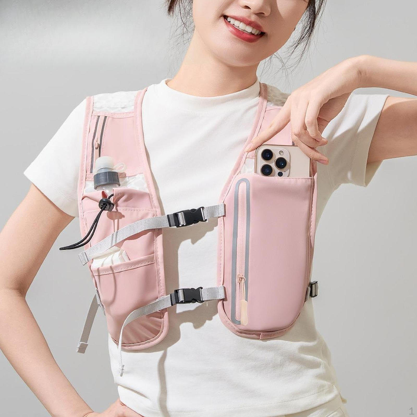 Жилет Рюкзак для пеших походов Держатель для бутылки с водой Велосипедный рюкзак для бега, гонок розовый
Жилет Рюкзак для пеших походов Держатель для бутылки с водой Велосипедный рюкзак для бега, гонок розовый