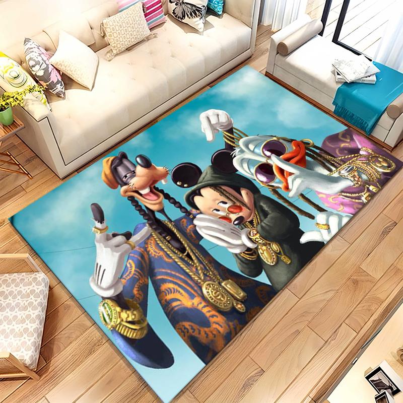Cartoon Mickey Minnie Mouse Donald Duck Living Room Non-Slip Area Rug Soft Carpet for Bedroom Playroom Sofa,Home Decor Doormat 40x60cm
Cartoon Mickey Minnie Mouse Donald Duck Living Room Non-Slip Area Rug Soft Carpet for Bedroom Playroom Sofa,Home Decor Doormat 40x60cm