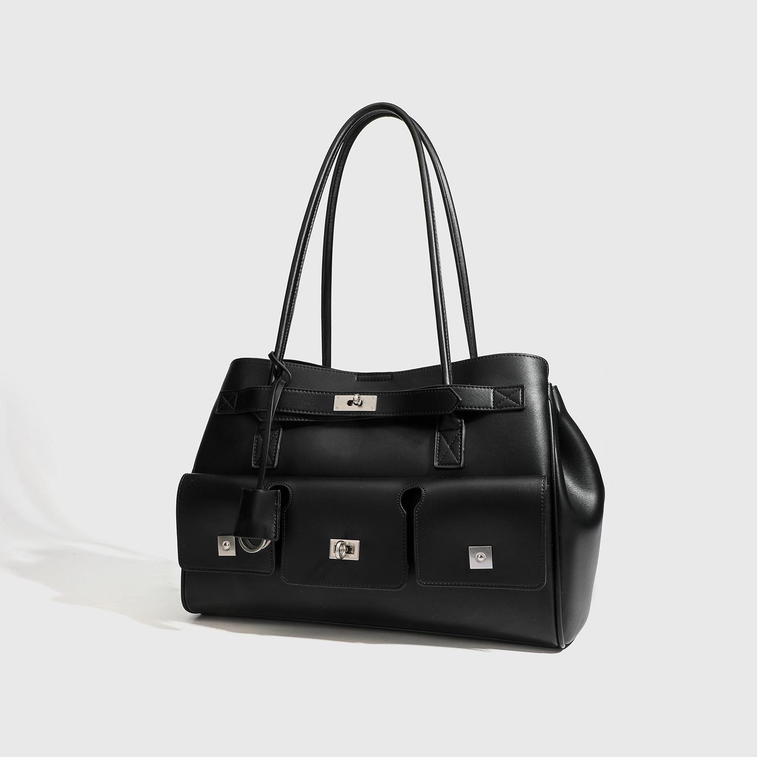 Популярная сумка-тоут большой емкости с изображением локомотива 2025 года, новая сумка через плечо для матери и ребенка, сумка с замком в стиле панк-крыло