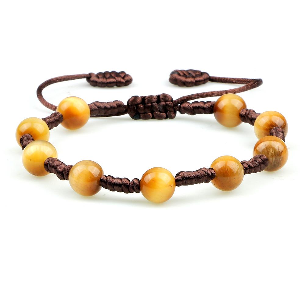 Handmade Tiger Eye Beaded Figure Eight Knot Couple Bracelet Set коричневий
Handmade Tiger Eye Beaded Figure Eight Knot Couple Bracelet Set коричневий