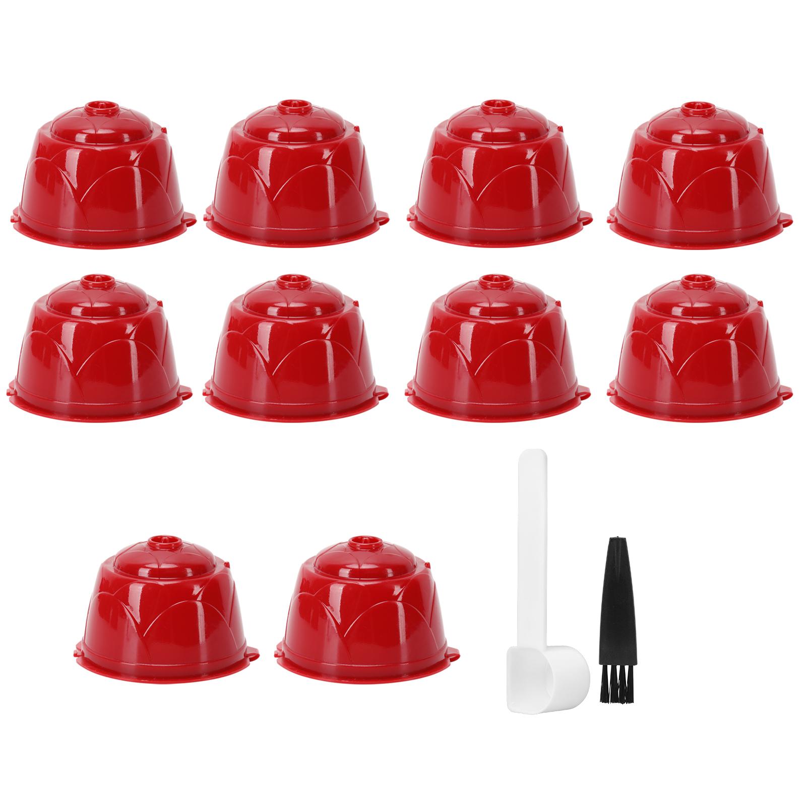 Reusable Coffee Capsule Filter Spoon Brush Kit Fit for DOLCE GUSTO Coffee Machine(Red 10 Capsules1 червоний
Reusable Coffee Capsule Filter Spoon Brush Kit Fit for DOLCE GUSTO Coffee Machine(Red 10 Capsules1 червоний