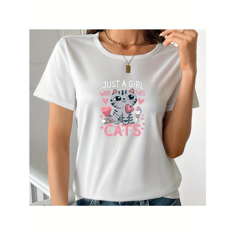 A T-Shirt for Women Featuring a Hand-Painted Design That Expresses a Love for Cats. It Has Short Sleeves, Is Perfect for Summer Casual Wear S белый
A T-Shirt for Women Featuring a Hand-Painted Design That Expresses a Love for Cats. It Has Short Sleeves, Is Perfect for Summer Casual Wear S белый