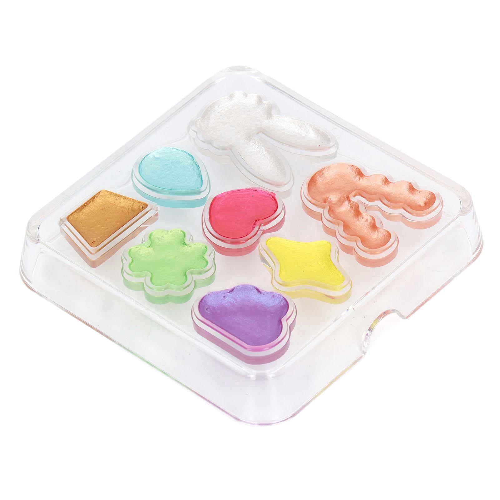 Pearlescent Watercolor Paint Set 8 Colors Uniform Coloring Strong Diffusion Semi Dry Watercolor Set
Pearlescent Watercolor Paint Set 8 Colors Uniform Coloring Strong Diffusion Semi Dry Watercolor Set