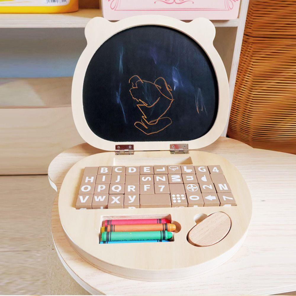 Multifuntional Simulation Drawing Board Wooden Children s Drawing Toy Birthday Gift Normal Laptop(no word card)
Multifuntional Simulation Drawing Board Wooden Children s Drawing Toy Birthday Gift Normal Laptop(no word card)