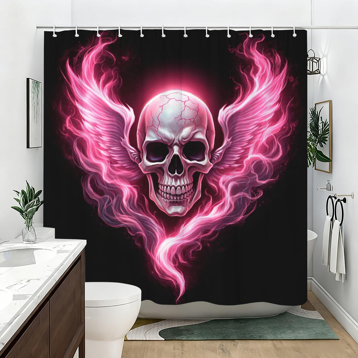 Skull Pattern Polyester Shower Curtain - Stylish Bathroom Decor, Unique Artistic Bath Curtain For Home W60H190(CM)-1 Pcs
Skull Pattern Polyester Shower Curtain - Stylish Bathroom Decor, Unique Artistic Bath Curtain For Home W60H190(CM)-1 Pcs