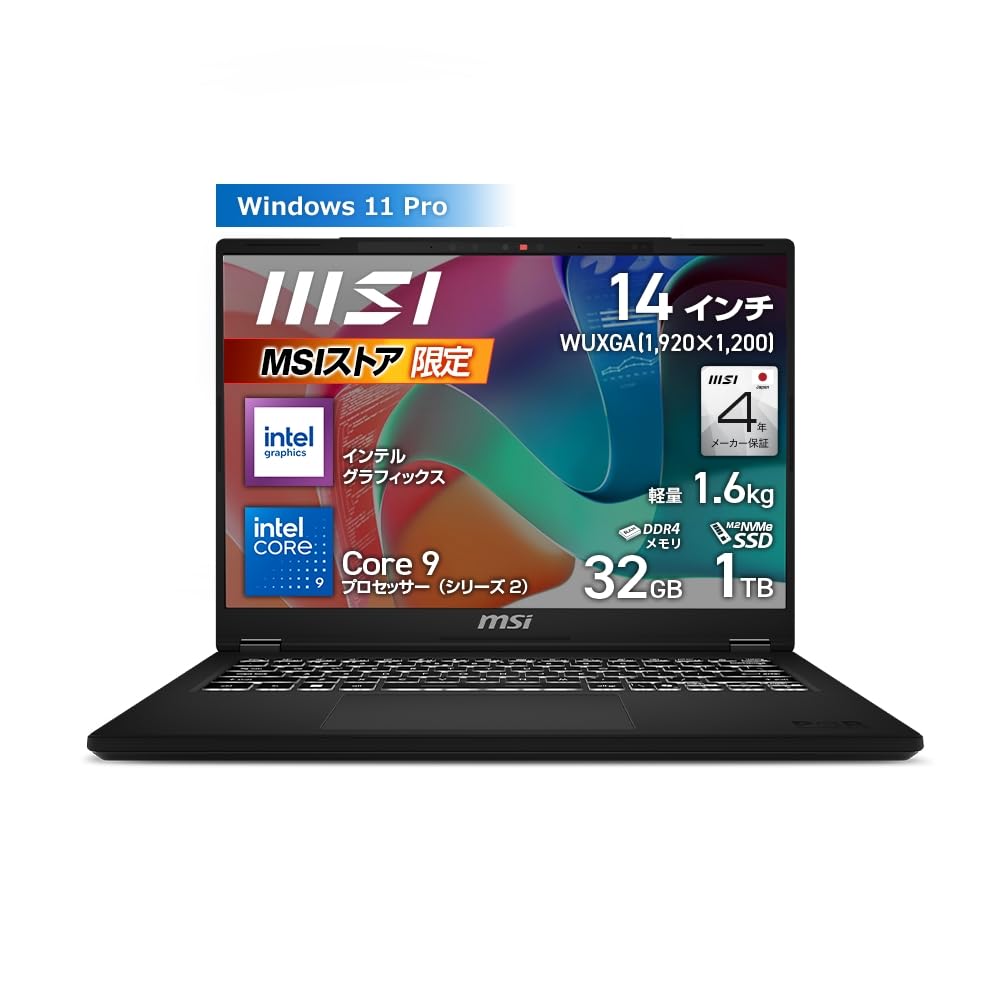 with latest Core high power and large MSI business notebook PC Modern14H Memory 32GB SSD1TB 14 inch WUXGA Core 9 processor 270H Windows 11 Pro чорний
with latest Core high power and large MSI business notebook PC Modern14H Memory 32GB SSD1TB 14 inch WUXGA Core 9 processor 270H Windows 11 Pro чорний