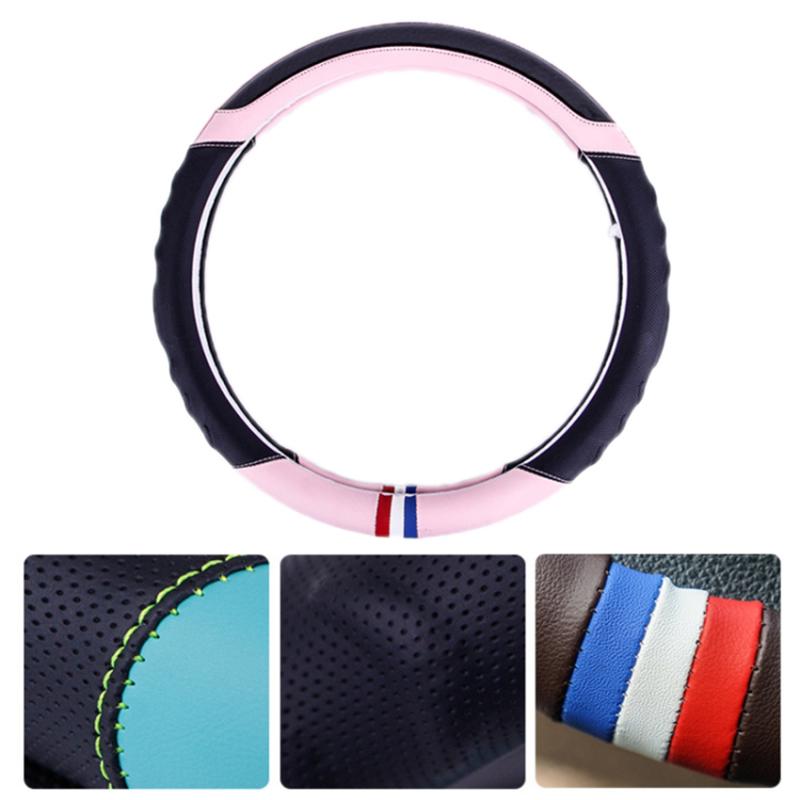 38CM O-Shaped Car Steering Wheel Cover Splicing Color Microfiber Leather Sleeve Protector Brown
38CM O-Shaped Car Steering Wheel Cover Splicing Color Microfiber Leather Sleeve Protector Brown