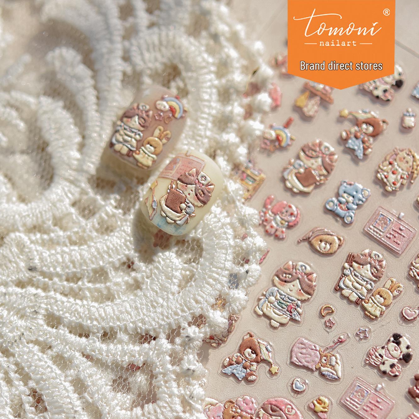 Tomoni Embossed Nail Stickers - Cute Kitten Nurse Design, Popular Japanese Nail Art Accessories
Tomoni Embossed Nail Stickers - Cute Kitten Nurse Design, Popular Japanese Nail Art Accessories