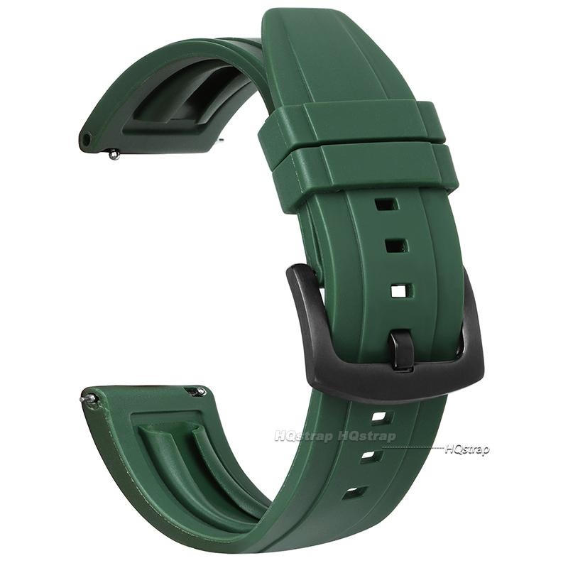 Silicone Watch Band Quick Release Rubber Watch Straps for Rolex 20mm 22mm 24mm Waterproof Diving Men Watches Accessories Bands 20mm&black buckle зелёный
Silicone Watch Band Quick Release Rubber Watch Straps for Rolex 20mm 22mm 24mm Waterproof Diving Men Watches Accessories Bands 20mm&black buckle зелёный