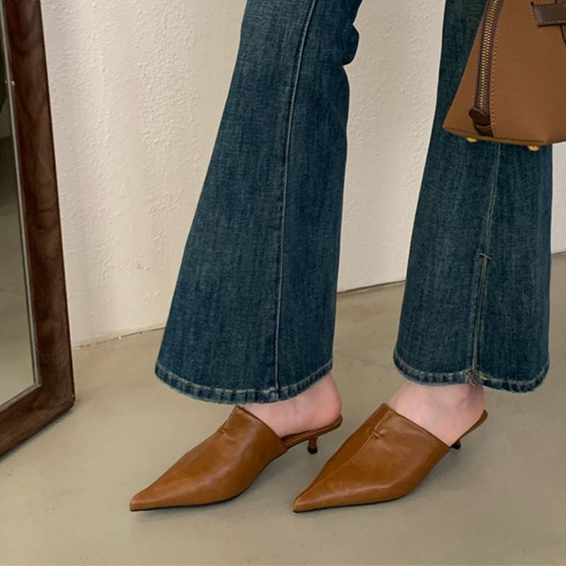 Fashion Bailamos New Brand Women Mules Shoes Fashion Pointed Toe Shallow Slip On Slipper Shoes Thin Low Heel Dress Sandal 39
Fashion Bailamos New Brand Women Mules Shoes Fashion Pointed Toe Shallow Slip On Slipper Shoes Thin Low Heel Dress Sandal 39